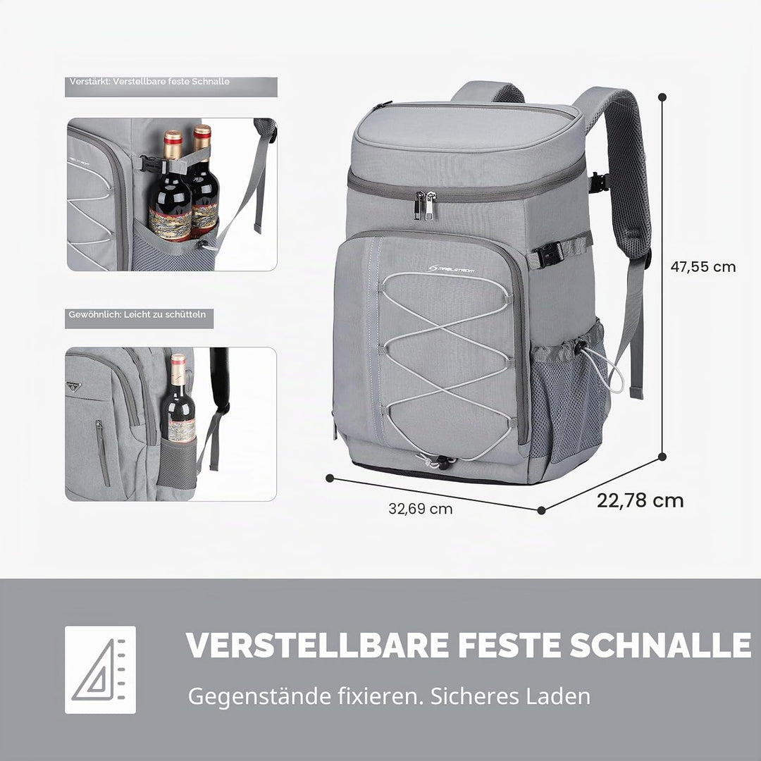 Maelstrom Kühlrucksack, 35 Dosen, auslaufsicher, isoliert, weiche Kühltasche, Camping-Kühler, Strand