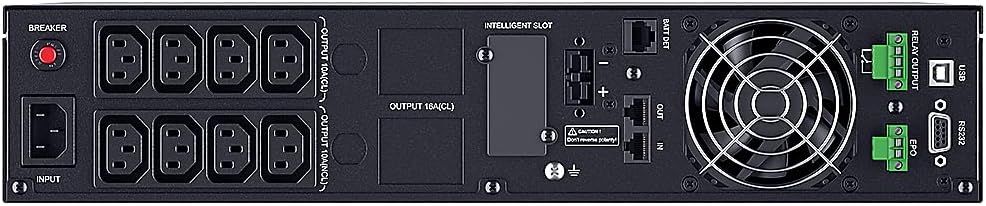 CyberPower OLS1000ERT2UA-B Doppelwandler Online USV 1000VA/900W, Tower/Rack 2U schwarz, Reine Sinusw