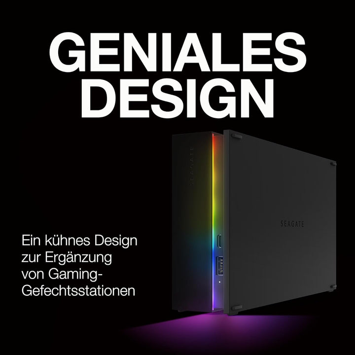 Seagate FireCuda Gaming Hub, 16TB externe HDD, PC-Gaming, inkl. 3 Jahre Rescue Service, Modellnr.: S