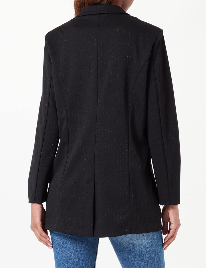 ICHI Damen Ihkate Glitz Bl Blazer L 194008/Black, L 194008/Black