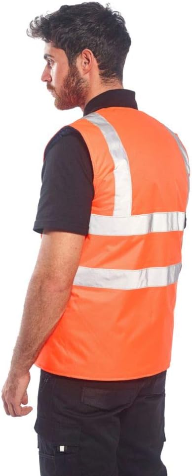 Portwest Warnschutz-Wendeweste , Grösse: XXL, Farbe: Orange, S469ORRXXL XXL Orange, XXL Orange