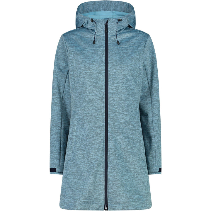CMP Damen Hoodie Mantel 48 anice mel.-b. blue, 48 anice mel.-b. blue