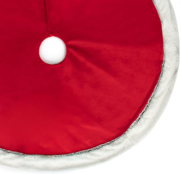 COM-FOUR® Premium Weihnachtsbaumdecke zum Schutz vor Tannennadeln - runde Christbaumdecke für den We