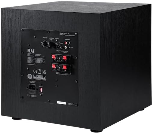 ELAC Debut 3.0 DS123 Subwoofer – Ideal für die Musikwiedergabe über Ihre Stereoanlage als Teil eines