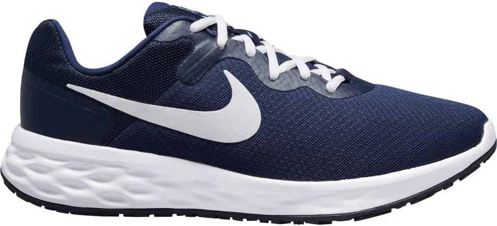 Nike Herren Revolution Laufschuh 40 EU Midnight Navy White Obsidian Ashen Slate, 40 EU Midnight Navy