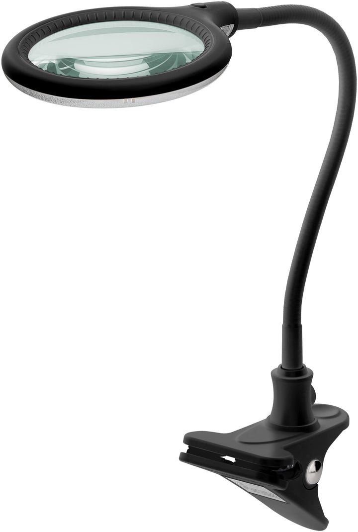 Goobay 65577 LED Lupenleuchte mit Klemme/Lupenlampe aus Plastik / 6 W Leistungsaufnahme, Farbtempera