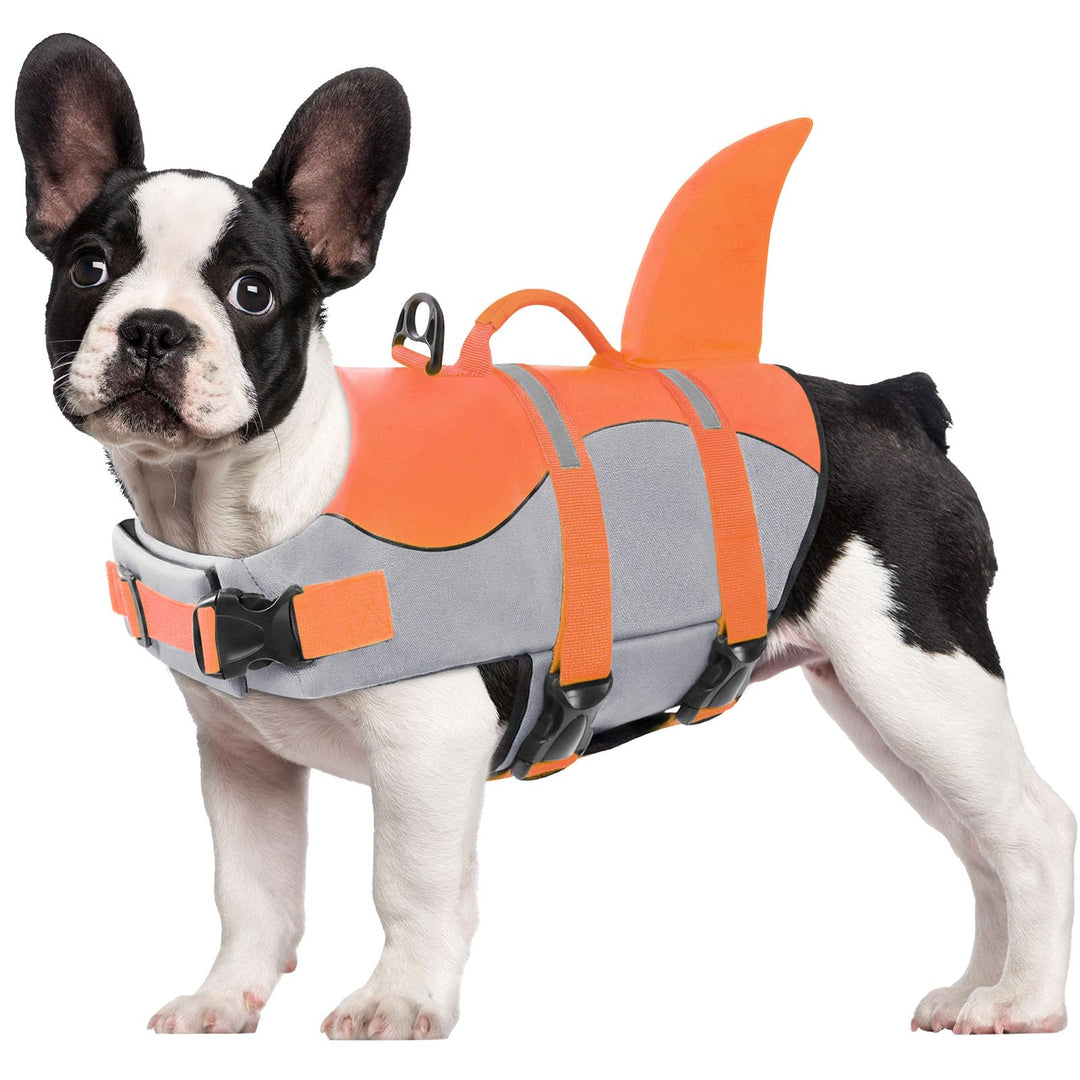 CITÉTOILE Hunde Schwimmweste Mit Weichem Griff Rettungsweste Schwimmkörper für Haustier Schwimmen Ra