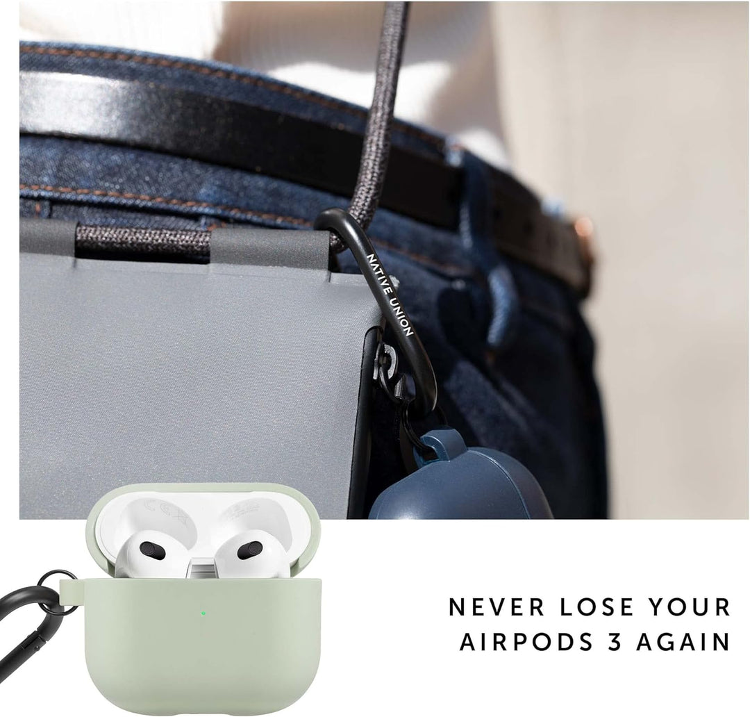 Native Union Roam Hülle für AirPods (Gen 3) – Glatte, minimalistische Hülle mit Clip – Kompatibel mi