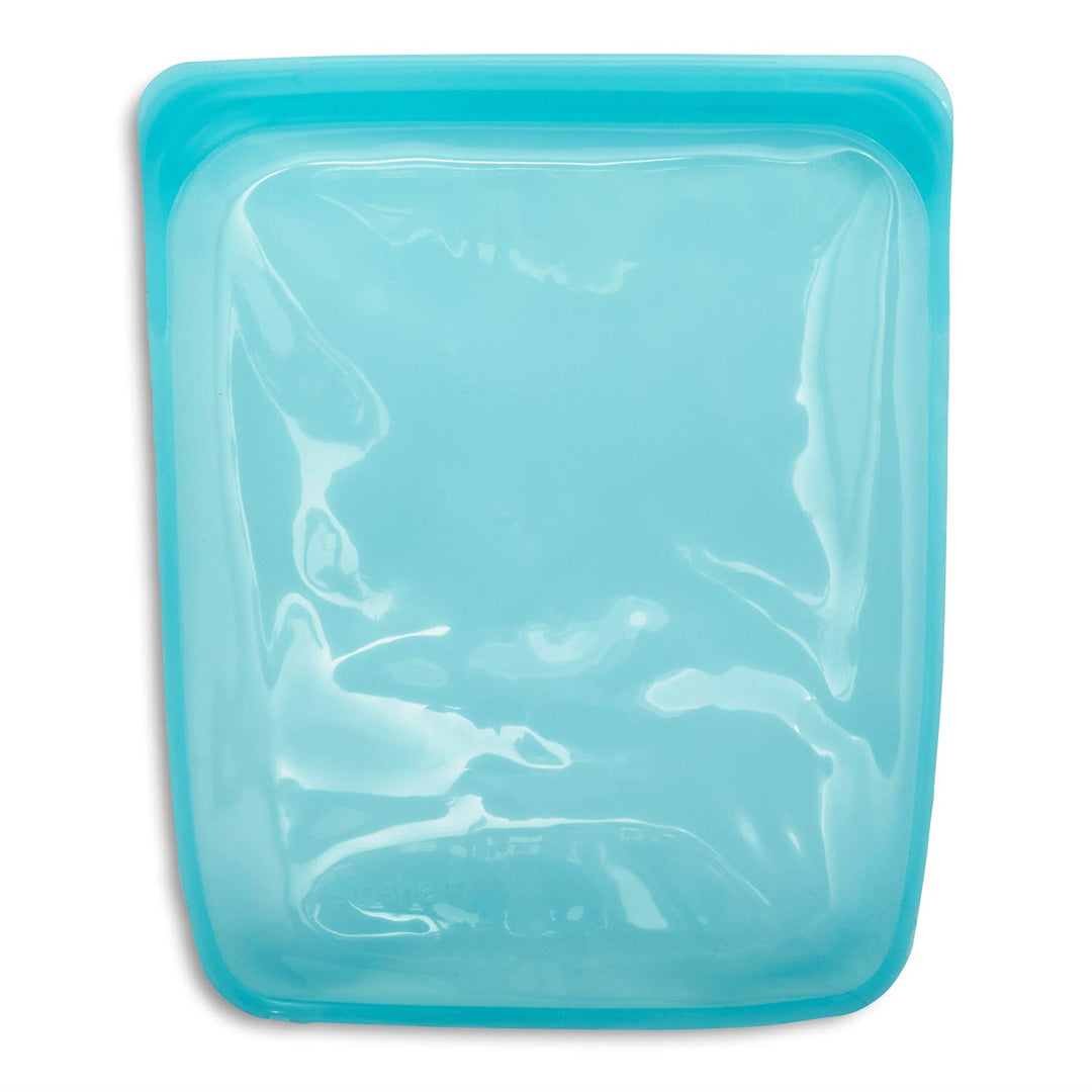 Stasher Bag Premium Silikonbeutel wiederverwendbar für Lebensmittel, Half Gallon, Aqua, Dauerhaft, B