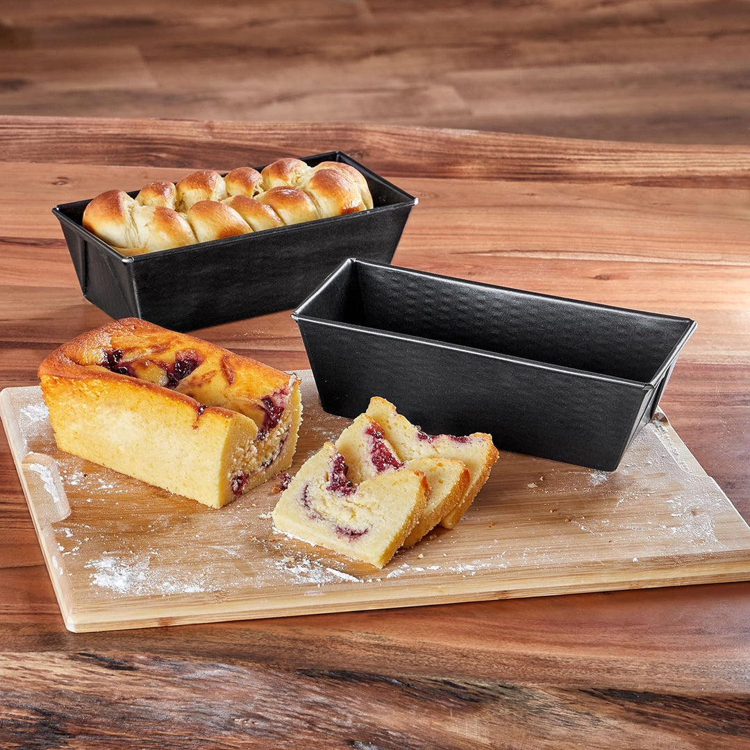 Grizzly Brotbackform, 2x Kastenform 25 x 11,5 cm, sauerteigbeständig, antihaft, Kastenbackform für B