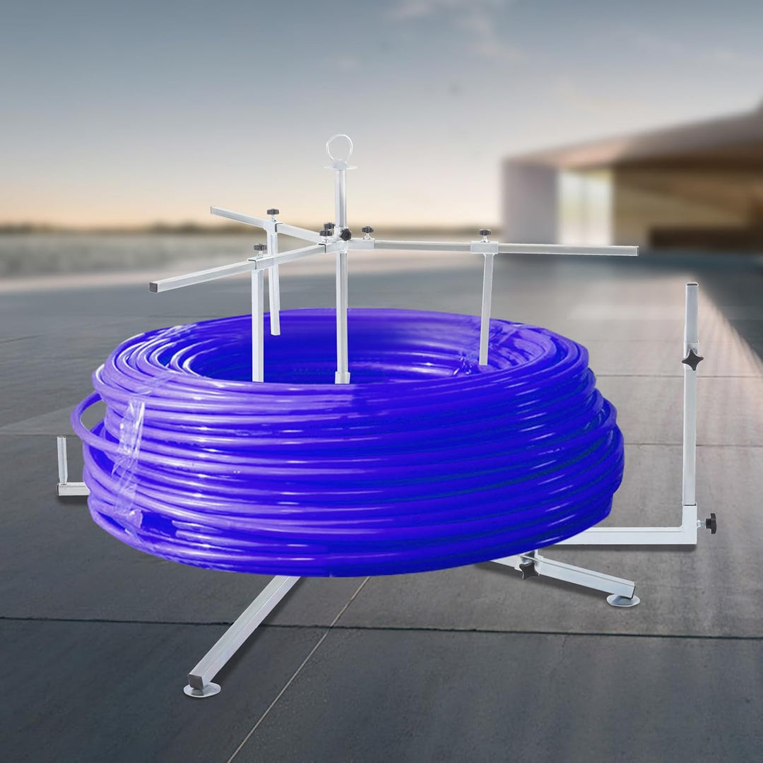 600 Meter Rohrhaspel für Fussbodenheizung Max.200KG Kabel Abrollgerät Abroller Rohrabroller Aufwickl