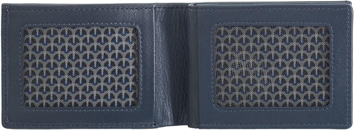 Nuvola Pelle Mini Brieftasche Herren klein aus Nappaleder für die Jacke Taschenformat mit Münzfach B
