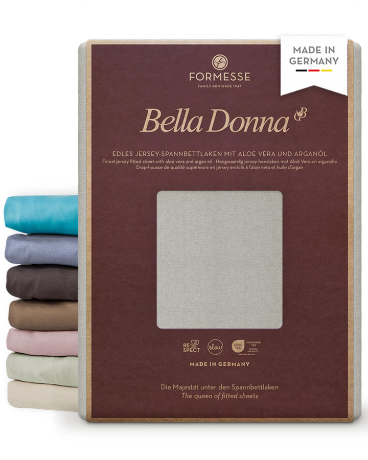 Formesse Bella Donna Jersey Spannbetttuch Grau 90x190 - 100x220 90x190 - 100x220 cm Grau, 90x190 - 1