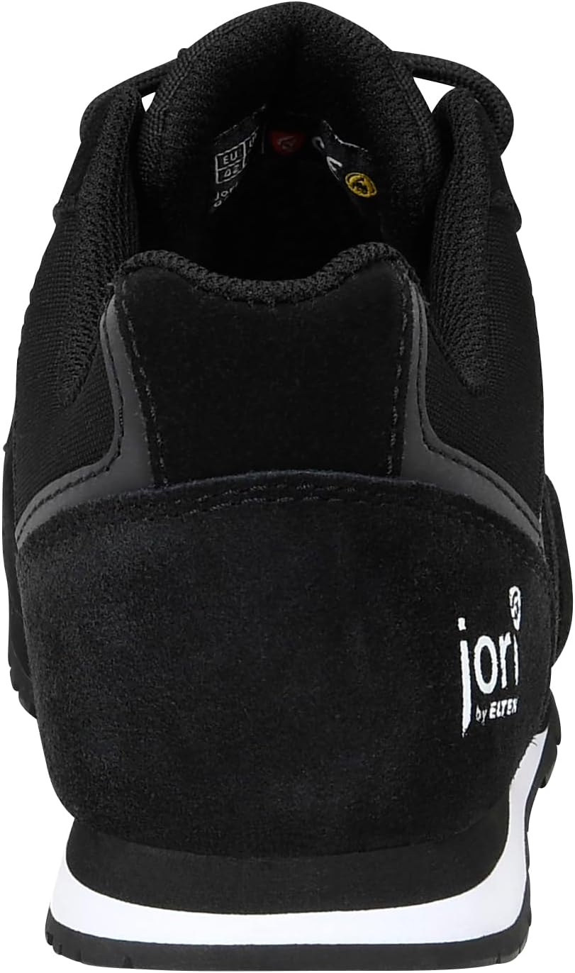Jori Sicherheitsschuhe jo_Slim Black Low ESD S3, Damen und Herren, Leder/Textil, Stahlkappe, leicht,