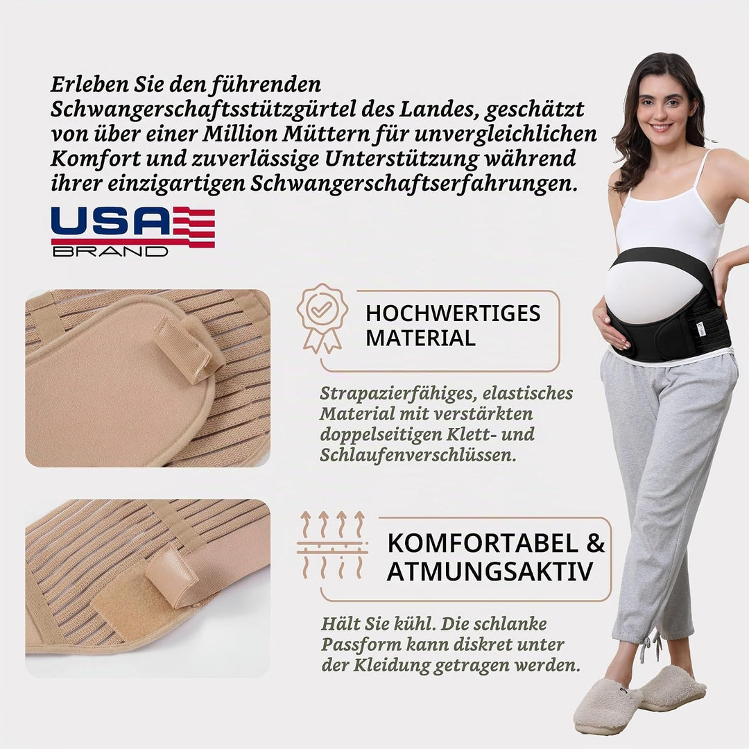NEOtech Care - Bauchgurt für die Schwangerschaft - stützt Taille, Rücken &amp; Bauch - Schwangerschaftsg