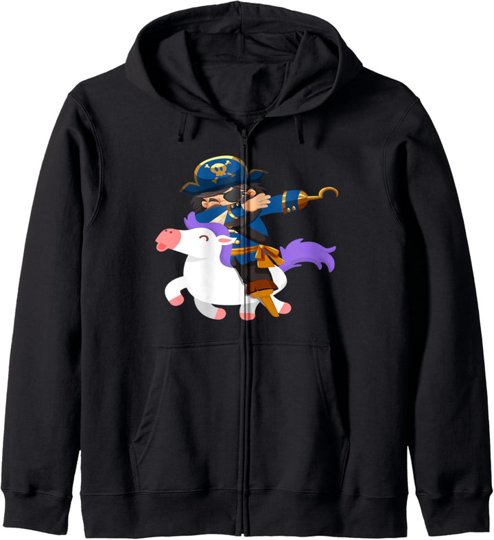 Niedlicher Einhorn-Pirat Kapuzenjacke