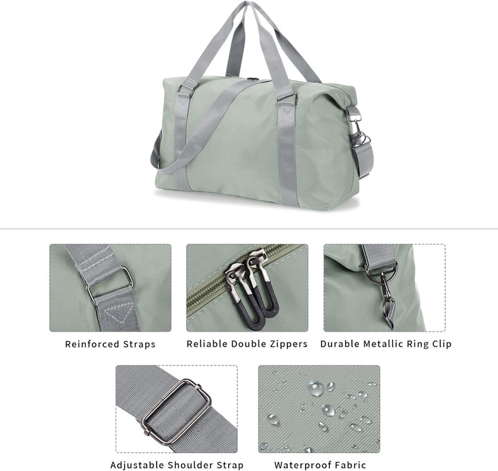 HAWEE Reisetasche Herren Gross Weekender Sporttasche Damen Wasserdicht Gym Bag Leichte Handgepäck Ta