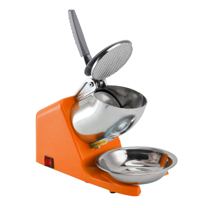 Topteng Electric Ice Crusher Machine 143LBS/Hr Snow Cone Maker Ice Shaver 500W EU Plug with Splash-P