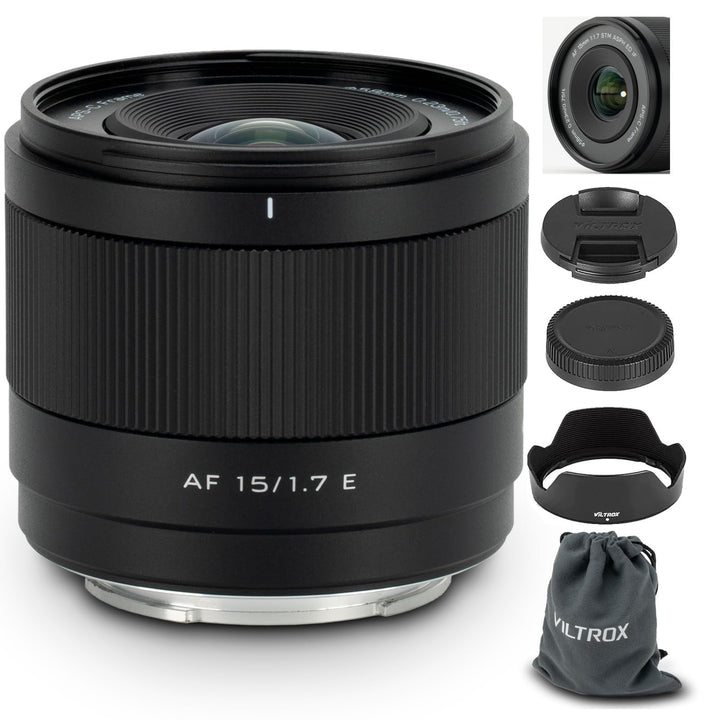 VILTROX 15mm F1.7 E-Mount-Objektiv für Sony, APS-C Ultraweitwinkel-Autofokus-Objektiv für Sony E-Mou