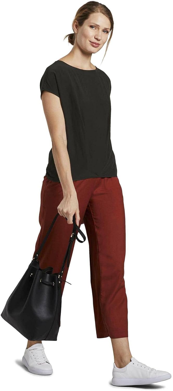 TOM TAILOR Damen Bluse 34 14482 - Deep Black, 34 14482 - Deep Black