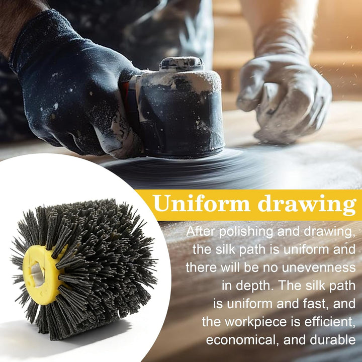 120 Körnung Schleifbürste Polierbürste, 120x100mm Nylonbürste, Grit Bürste Bristle Bürsten, Schleifb