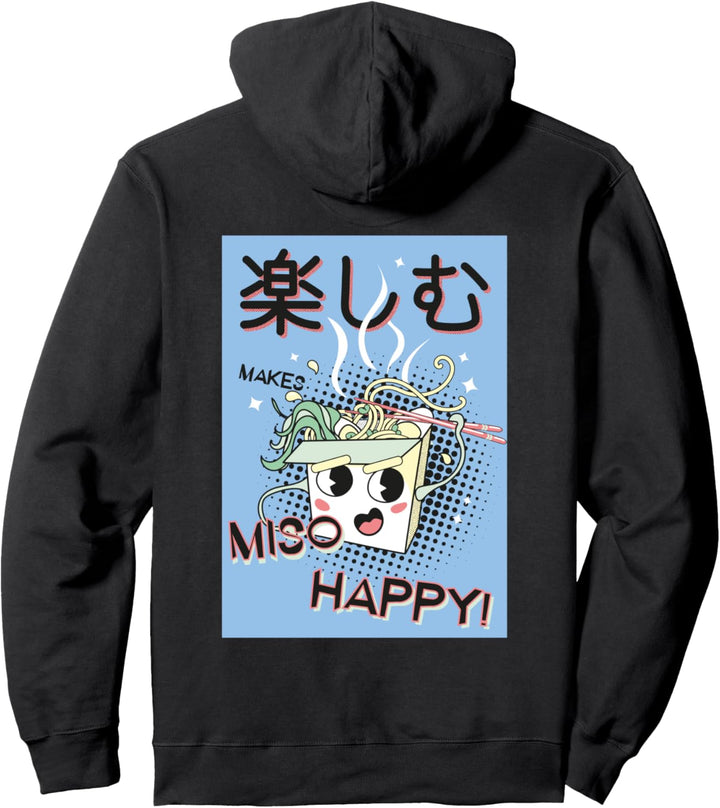 Nudeln machen Miso Happy Soup Lustiger Kawaii Anime Pullover Hoodie