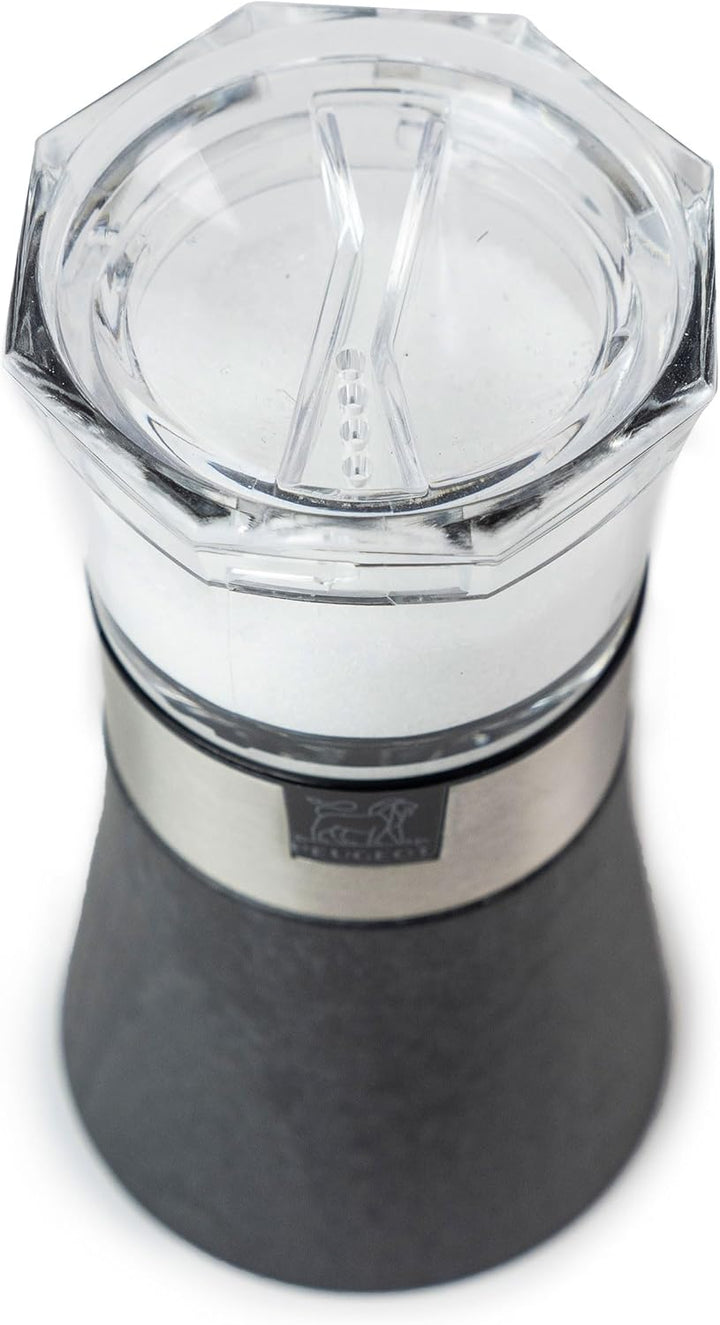 PEUGEOT - 2-in-1 Pfeffermühle + Salzspender Oslo 11 cm - Mit schwarzem Pfeffer - Aus Holz mit PEFC-S