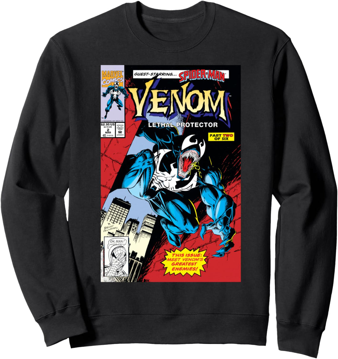Marvel Venom Lethal Protector Retro Comic Sweatshirt