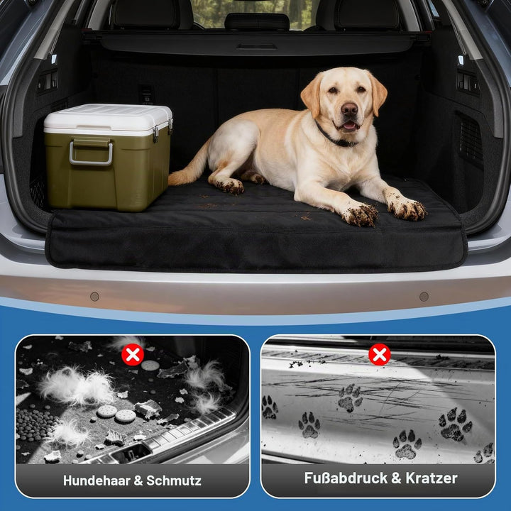 Auto Ladekantenschutz Kofferraum, Universeller Faltbarer Stossstangenschutz Hund Kofferraumschutz fü