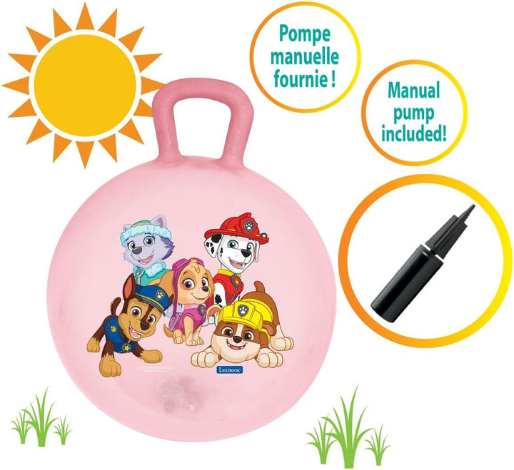 Lexibook, Paw Patrol, Aufblasbarer Hopper-Ball, inkl. Handpumpe, sicherer und haltbarer Kunststoff,