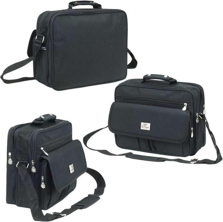 Herren Flugbegleiter Umhängetasche Arbeitstasche Schultertasche Messenger Herrentasche in Schwarz