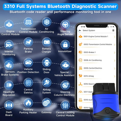 AUTOPHIX 3310 OBD2 Bluetooth Adapter Vollständiges System OBD2 Diagnosegerät Bluetooth Kompatibel mi