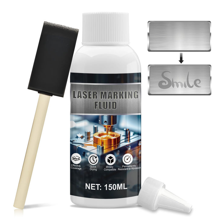 Lasermarkierungsflüssigkeit, Laser Marking Fluid, Laser Markierungsspray für Metallmarkierung, Schne