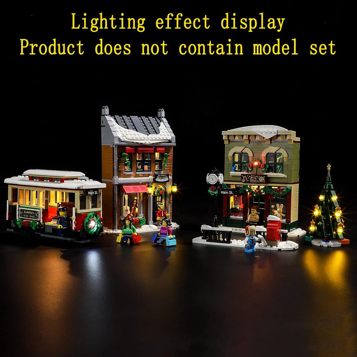 GEAMENT LED Licht-Set Kompatibel mit Lego Holiday Main Street - Beleuchtungsset für Creator 10308 Ba