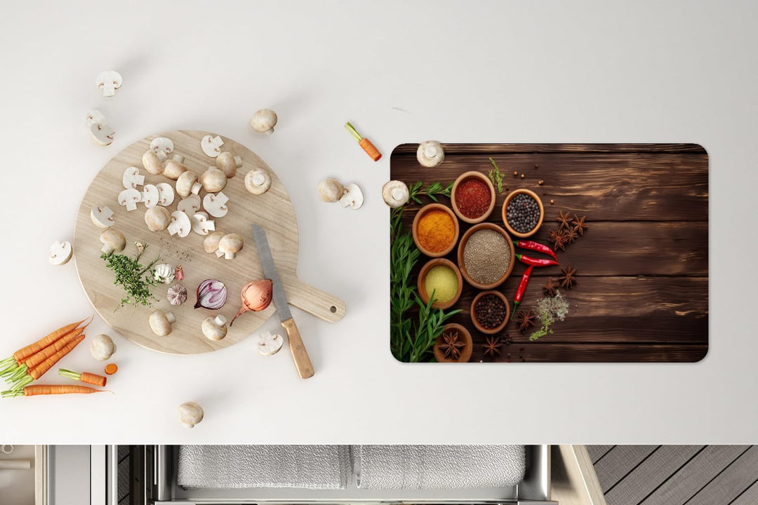 KitchenYeah© Platzsets Abwaschbar 6-Teilig 45x30 cm Tischsets Platzdeckchen Rutschfeste Platzset Unt