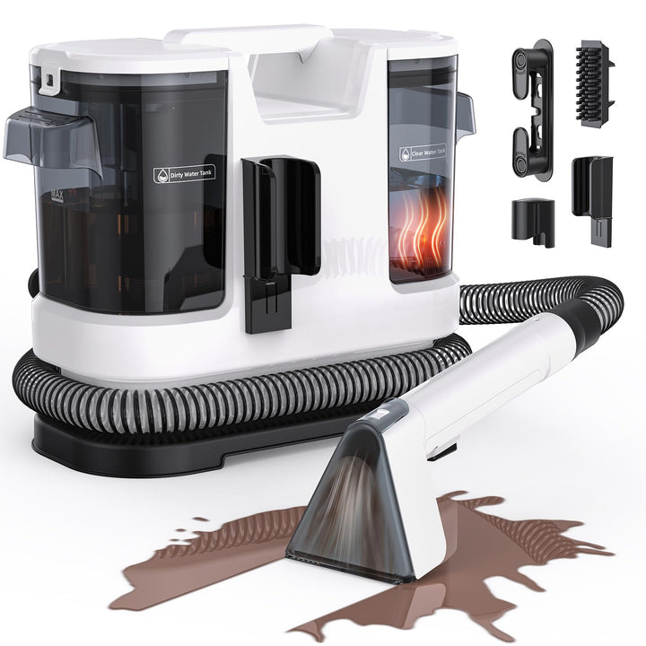 2025 New Upgrade Portable Instant Heated Function Washing Vacuum Cleaner, Multifunctional Carpet & U