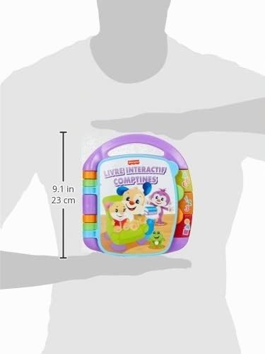 Fisher-Price CDH39 Interaktive Buch, Abzählreime, Babyspielzeug Französisch, Franz&amp;