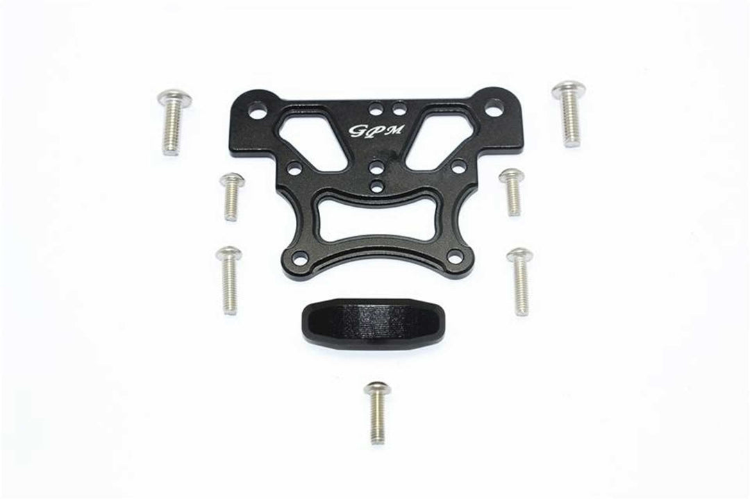 GPM Aluminium Chassisplatte oben vorn schwarz ARRMA Kraton, Talion, Typhon, Senton, Outcast, Notor.