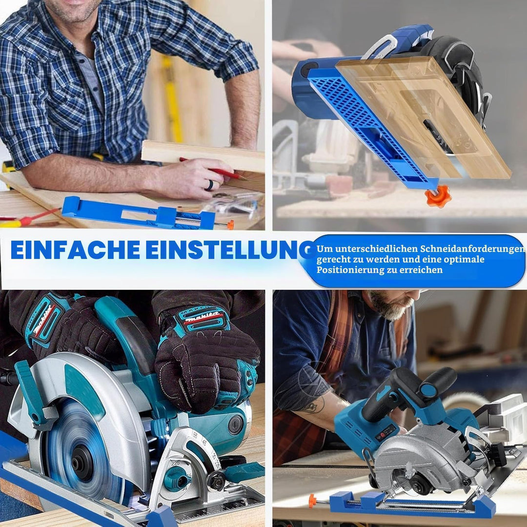 Einstellbare Schneidemaschine Basisführung,145-208mm Positionierungsklemme für Kreissägen und Fräsen