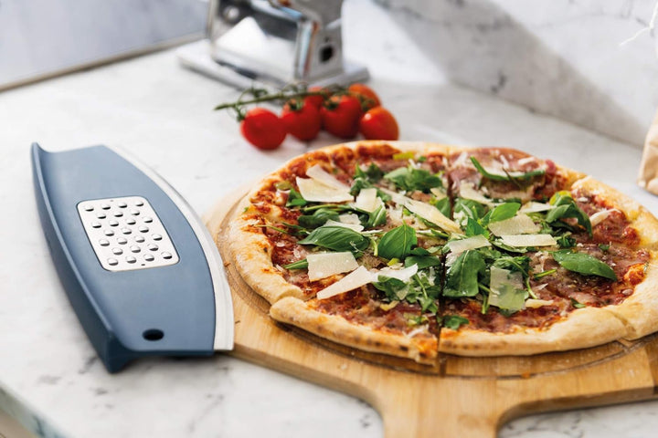 BergHOFF Leo kombiniert Pizza Schneide und Käse Reibe, blau Modern, Modern