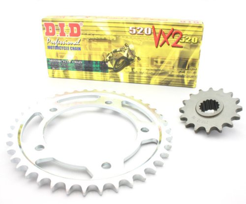 DID VX Kettensatz Suzuki DL 650 V-Strom, Bj. 2004-2006, offene Kette mit Nietschloss