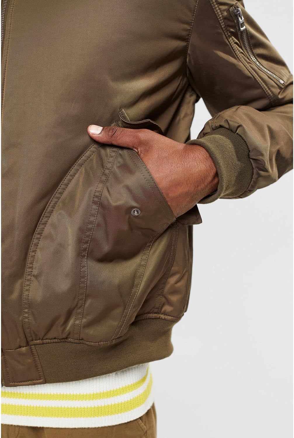 ESPRIT Herren Jacke M 356/Dark Khaki 2, M 356/Dark Khaki 2