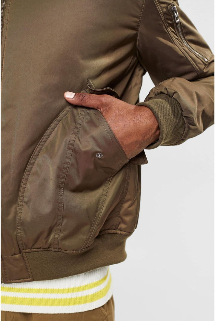 ESPRIT Herren Jacke M 356/Dark Khaki 2, M 356/Dark Khaki 2