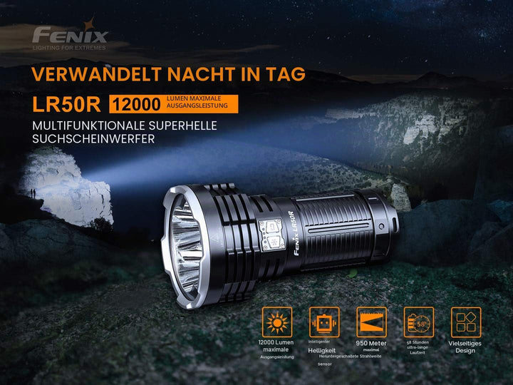 FENIX FELR50R Unisex-Adult Lr50r 12000 Lumen Searchlight Suchlicht, Multicolor, Regular