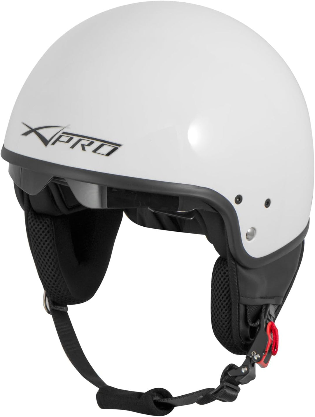 Motorradhelm Motorrad Roller Jet Helm Innensonnenblende Viser SonicMoto 58 cm ( L) Weiss, 58 cm ( L)
