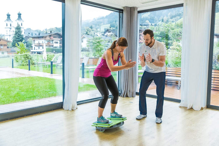 MFT Sport Disc Fitnessgerät, grün/grau, 52 x 51 x 51 cm