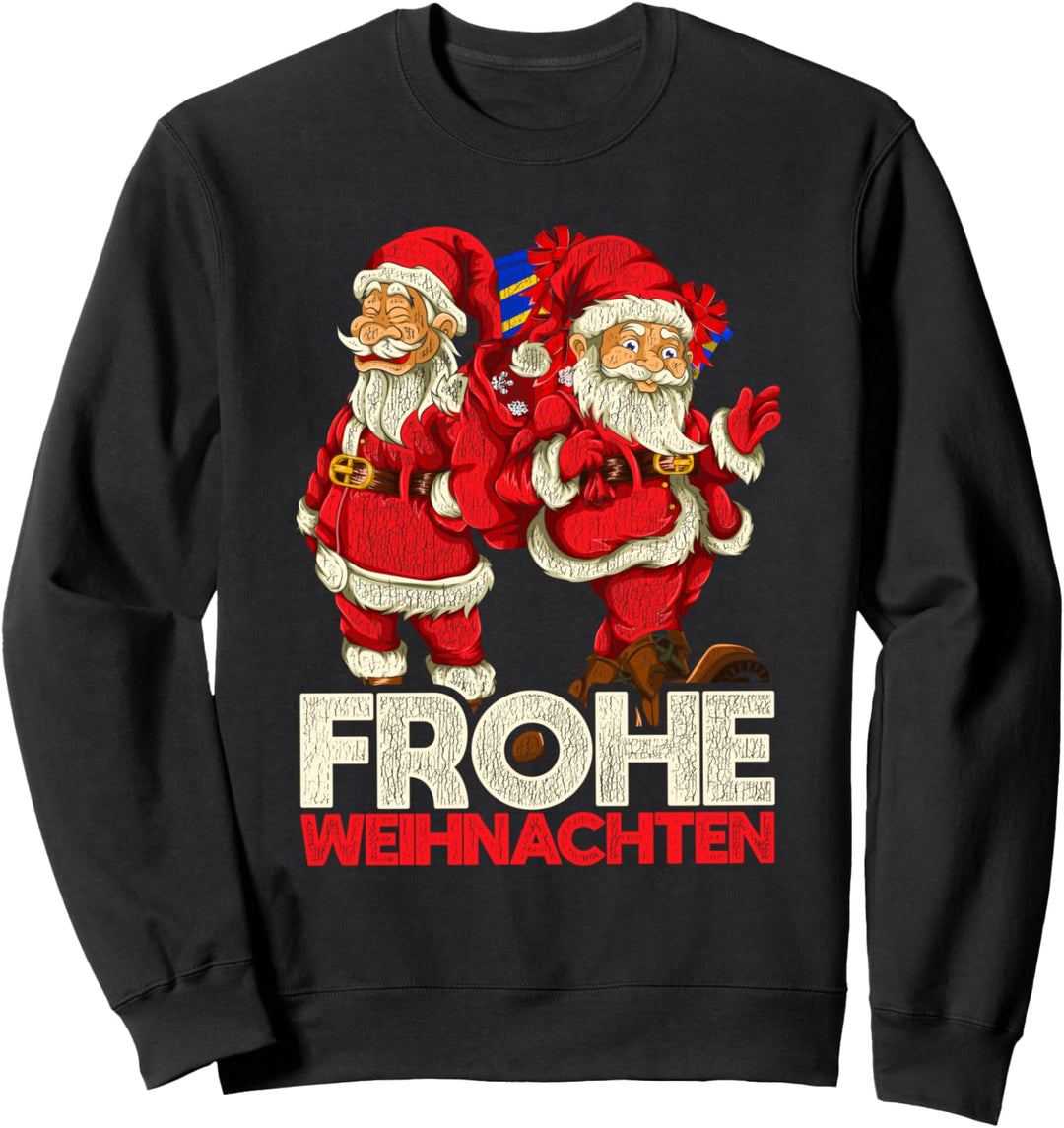 Frohe Weihnachten Kinder Jungen Geschenk Weihnachtsmann Sweatshirt