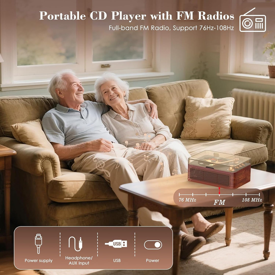 CD Player Tragbar Bluetooth: Kegaudio Radio mit CD-Player Tragbarer mit Lautsprecher Fernbedienung U