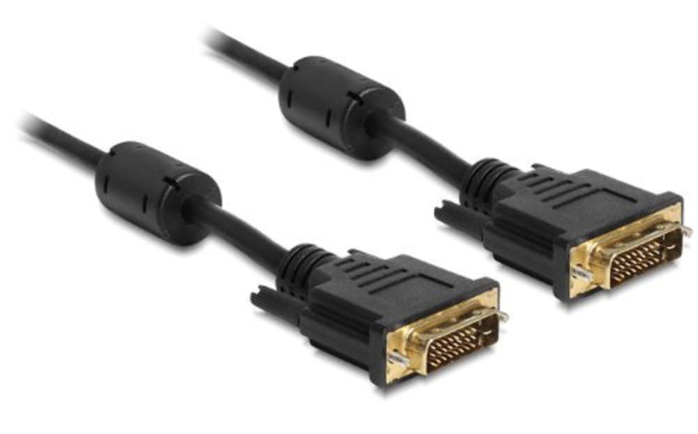Delock 83192 DVI Stecker auf DVI Stecker Kabel (24+1-polig, 5m)