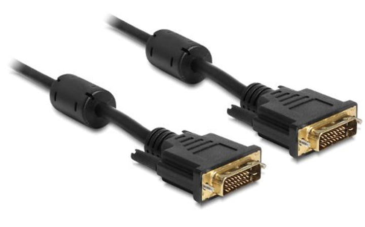 Delock 83192 DVI Stecker auf DVI Stecker Kabel (24+1-polig, 5m)